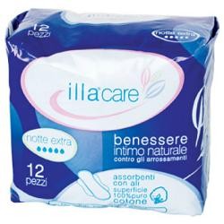 Pietrasanta Pharma Illa Care Assorbente Notte Extra 12 Pezzi