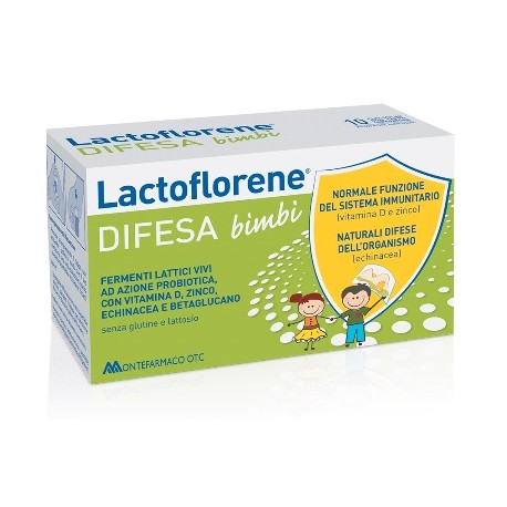 Montefarmaco Otc Lactoflorene Difesa Bambini 10 Flaconi 100 Ml