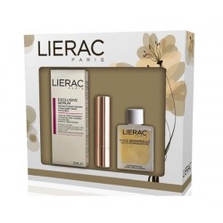 Lierac Cofanetto Di Natale Excluisve Serum 30 Ml Hydra Chrono + Labbra Oro + Huile Sensorielle 15 Ml In Omaggio