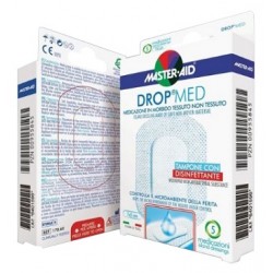 Pietrasanta Pharma Medicazione Compressa Autoadesiva Dermoattiva Ipoallergenica Aerata Master-aid Drop Med 10,5x25 3 Pezzi