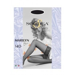 Solidea By Calzificio Pinelli Marilyn 140 Sheer Calza Autoreggente Nero 2