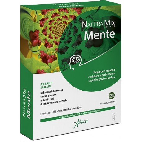 Aboca Societa' Agricola Natura Mix Advanced Mente 10 Flaconcini 150 G