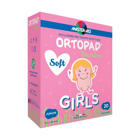 Pietrasanta Pharma Cerotto Oculare Per Ortottica Ortopad Soft Girls Junior 20 Pezzi