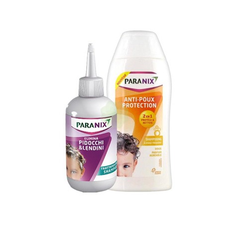 Perrigo Italia Bipacco Shampoo Paranix Trattamento Pidocchi 200 Ml + Shampoo Protection 200 Ml + Pettine