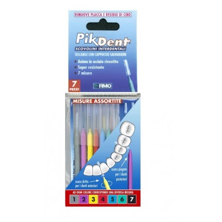 Fimo Pikdent Stuzzicolino 1 Bustina Con 7 Misure Assortite