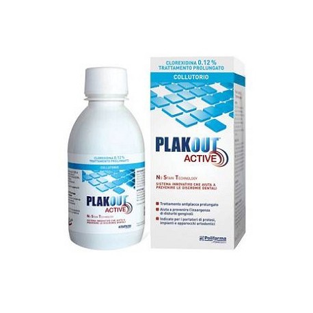 Polifarma Benessere Plak Out Active Clorexidina 0,20% Collutorio 200 Ml