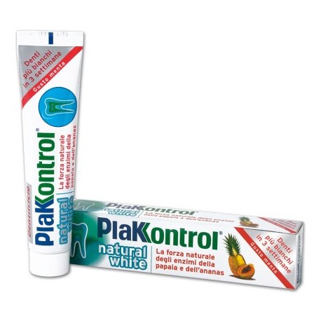 Ideco Plakkontrol Natural White Dentifricio 100 G