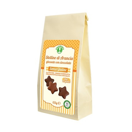 Probios Stelline Di Arancio Glassate Con Cioccolato 125 G