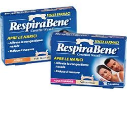 Glaxosmithkline C. Health. Cerotto Nasale Classico Grande Adulti Respira Bene 10 Pezzi