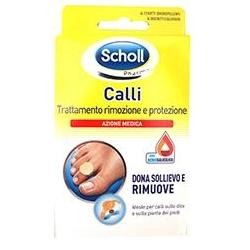 Dr. Scholl's Div. Rb Healthcare Cerotto Callifugo Trattamento Rimozione/protezione Calli 4 Cerotti Idrorepellenti + 4 Dischetti 