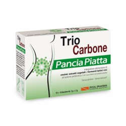 Pool Pharma Triocarbone Pancia Piatta 10 + 10 Bustine