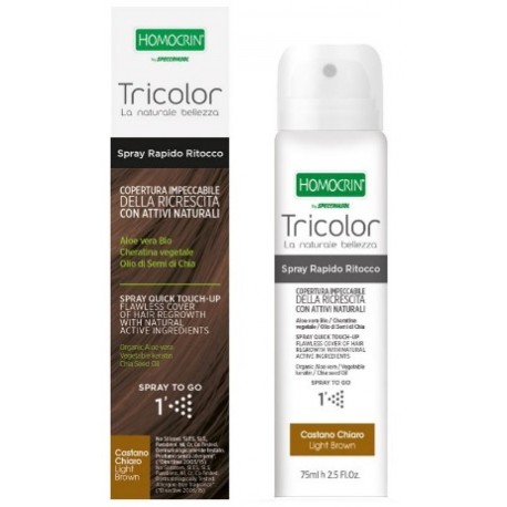 Specchiasol Tricolor Spray Ritocco Castano Chiaro 75 Ml