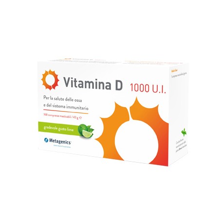 Metagenics Belgium Bvba Vitamina D 1000 Ui 168 Compresse