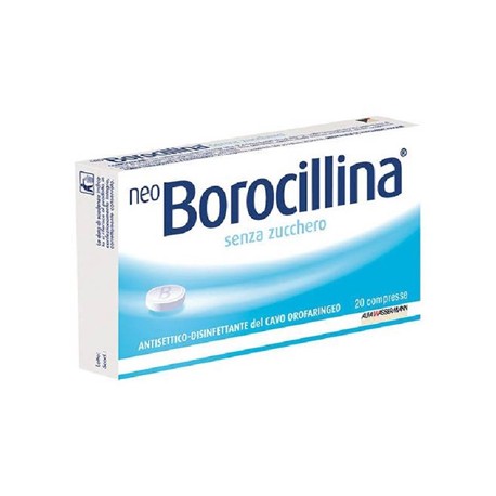 Alfasigma Neo Borocillina "1,2 Mg + 20 Mg Pastiglie Senza Zucchero"