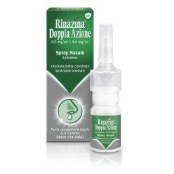 Glaxosmithkline C. Health. Rinazina Doppia Azione 0,5 Mg/ml + 0,6 Mg/ml Spray Nasale, Soluzione