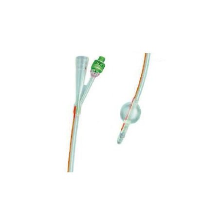 Safety Catetere Foley In Silicone Trasparente A 2 Vie Con Palloncino 5-10ml Diametro Ch20 6,66mm Lunghezza 40cm