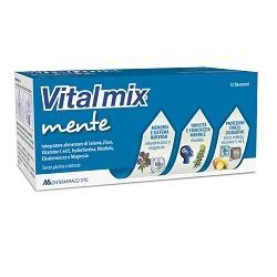 OFFERTA 1+1 Omaggio Vitalmix Mente 12 Flaconcini Integratore Multivitaminico