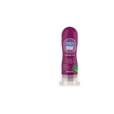 LUBRIFICANTE DUREX MASSAGE 2 IN 1 CON ALOE VERA 200 ML