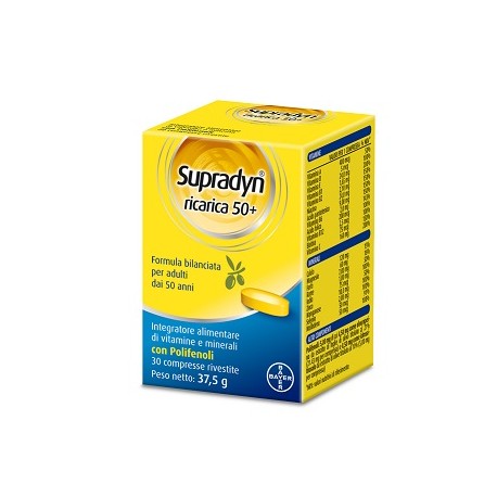 Supradyn Ricarica 50+ Compresse Rivestite 30 Cpr Integratore Multivitaminico