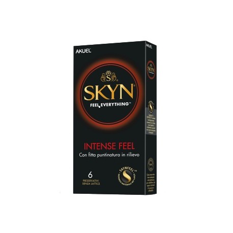 PROFILATTICO ANSELL AKUEL SKYN INTENSE FEEL 6 PEZZI