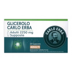 Carlo Erba Glicerolo Adulti 18 Supposte 2,250mg