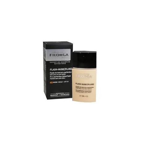 Filorga Flash Nude Light Fluid Fondotinta Fluido Doppia Azione 02 Nude Gold 30ml