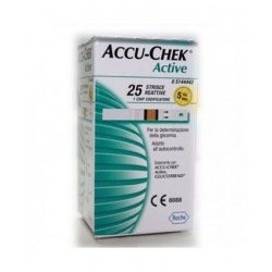 Roche Diabetes Care Italy Strisce Misurazione Glicemia Accu-chek Active Strips 25 Pezzi Inf Retail