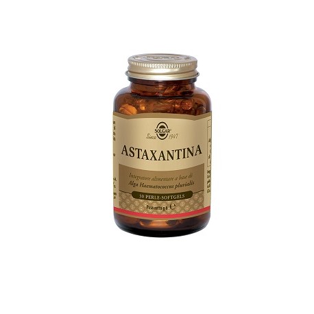 Solgar Astaxantina 30 perle softgels Integratore antiossidante multifunzionale