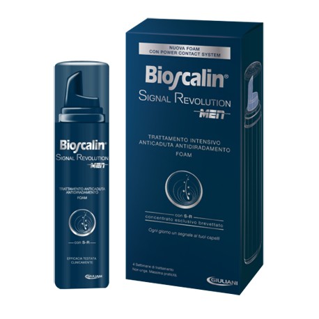 Giuliani Bioscalin Signal Revolution Men Trattamento Intensivo Anticaduta Antidiradamento Foam 75 Ml