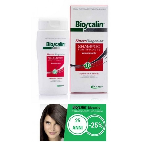 Giuliani Bioscalin Sincrobiogenina Shampoo Fortificante Volumizzante Primavera 200 Ml