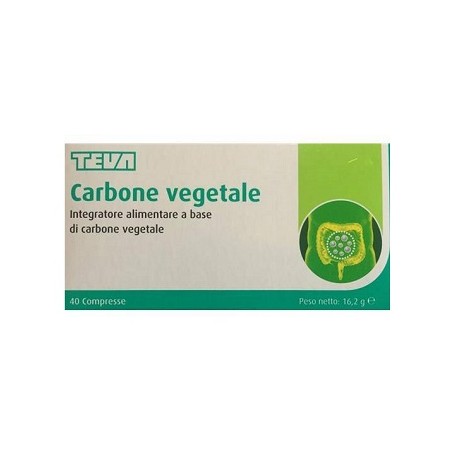 Teva Italia Carbone Vegetale Teva 40 Compresse 16,2 G