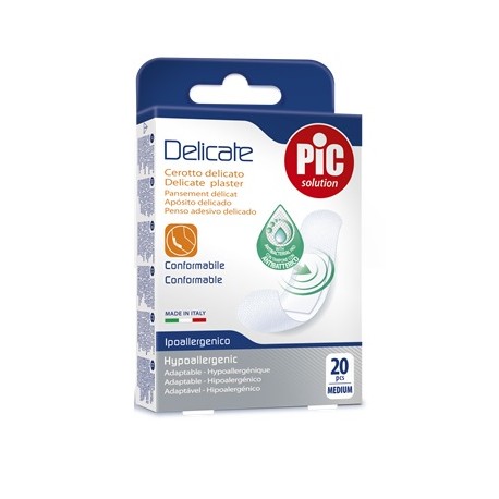 Pikdare Cerotto Pic Delicate 19x72 Mm Antibatterico 20 Pezzi