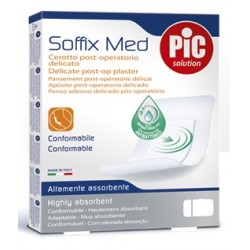 Pikdare Cerotto Pic Soffix Med In Tnt Con Tampone Centrale Assorbente Sterile Monouso 30x10 Cm Sterili Antibatterico 3 Pezzi