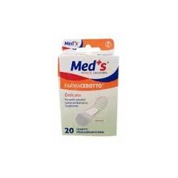 Farmac-zabban Cerotto Meds Strips Delicato Tessuto Non Tessuto Medio 20 Pezzi