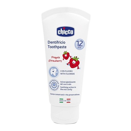 Chicco Dentifricio Fragola 50 Ml 12m+ Con Fluoro