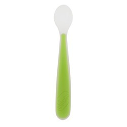 Chicco Cucchiaio Morbido Silicone 6m+ Verde Up