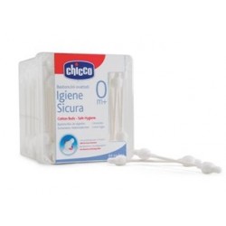 Chicco Sicur Net Bastoncini Igiene Auricolare 64 Pezzi