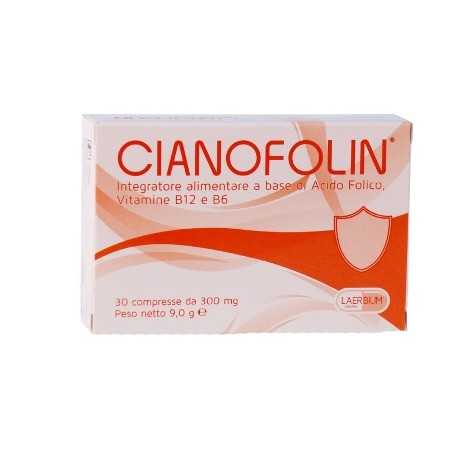 Laerbium Pharma Cianofolin 30 Compresse Gastroprotette 9 G