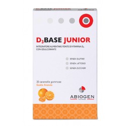 Abiogen Pharma D3base Junior 30 Caramelle Gommose Arancia