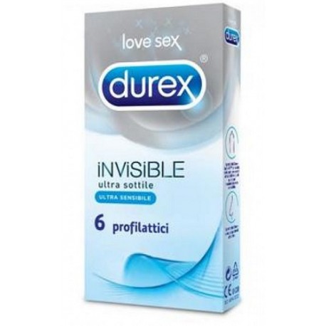 Reckitt Benckiser H. Durex Invisible Profilattico 6 Pezzi