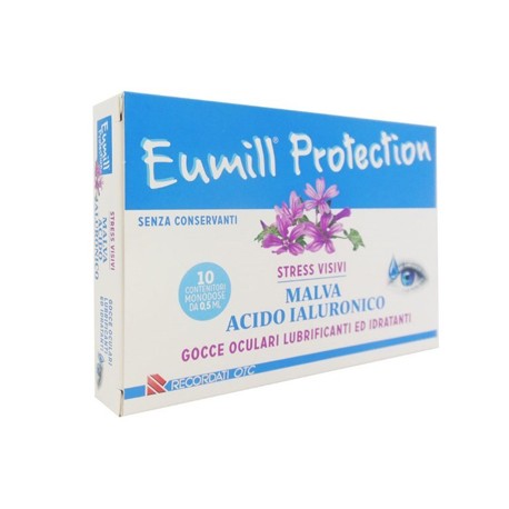 Recordati Eumill Protection Gocce Oculari 10 Flaconcini Monodose 0,5 Ml