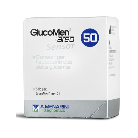 A. Menarini Diagnostics Strisce Glucomen Areo Sensor Per Analisi Del Glucosio 50 Pezzi