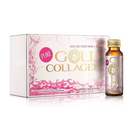 Minerva Research Labs Gold Collagen Pure 10 Flaconi 50 Ml