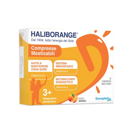 Eurospital Haliborange 30 Compresse Masticabili 450mg