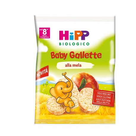 Hipp Italia Hipp Bio Hipp Bio Baby Gallette Di Riso Alla Mela 30 G