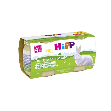 Hipp Italia Hipp Bio Hipp Bio Omogeneizzato Coniglio Con Patate 2x80 G